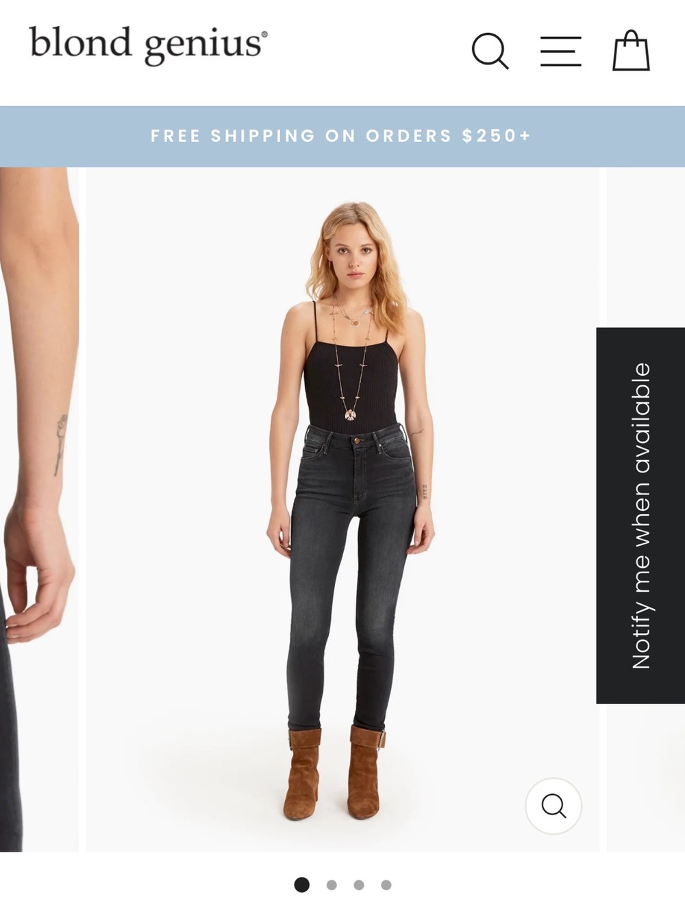 Mother Denim High Waisted Looker Skinny Jeans 23 Coffee, Tea, or Me? Dark Wash